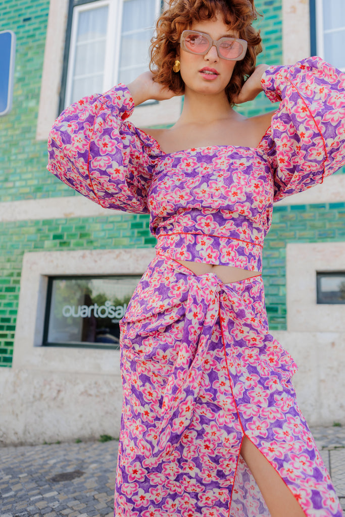 Sienna Ruffle Floral Top main image 1