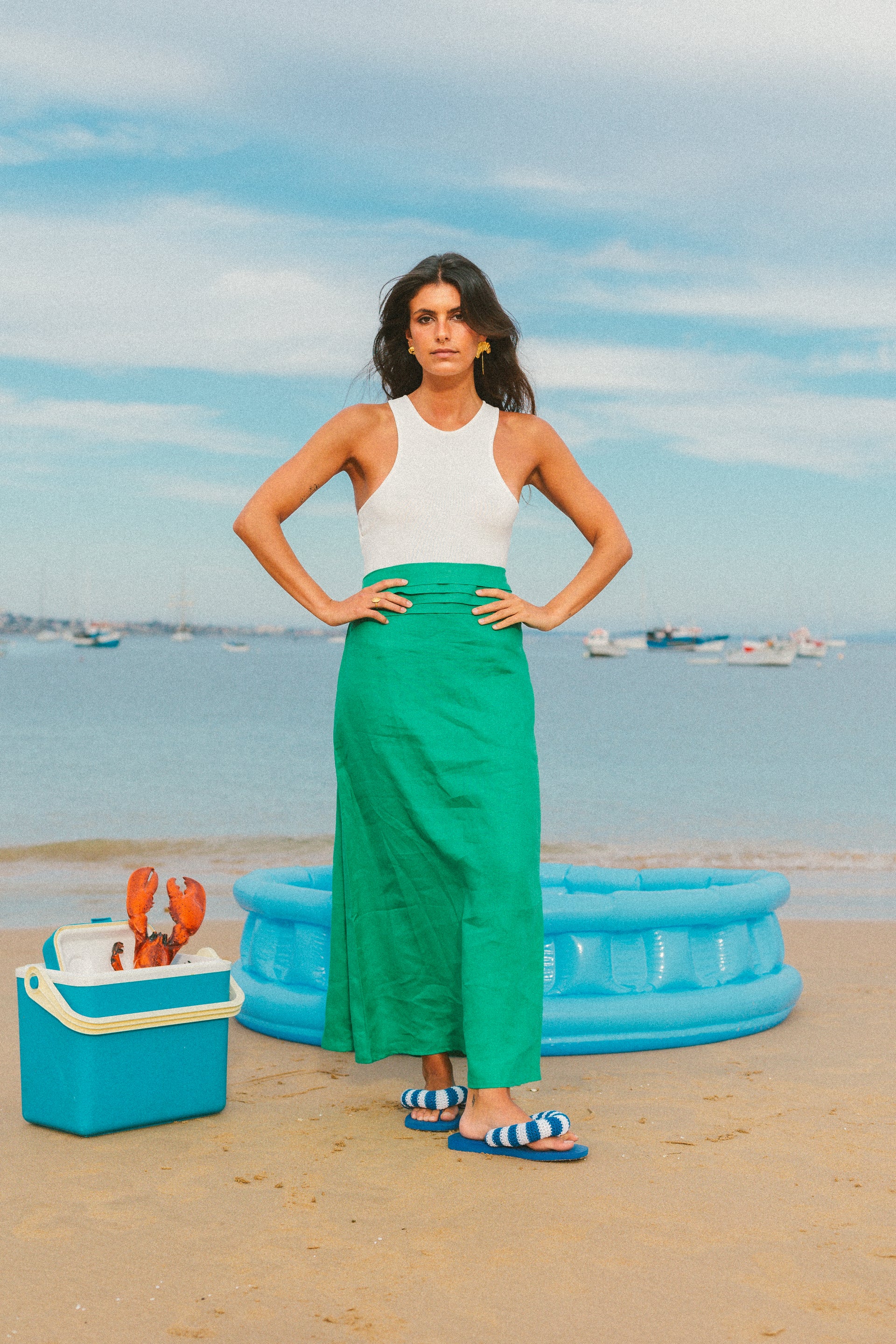 LYDIA dress - VIVID GREEN – SIENNA