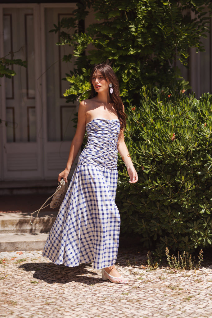 Sienna | Women's Embroidered Crop Top Midi Skirt Two Piece Set