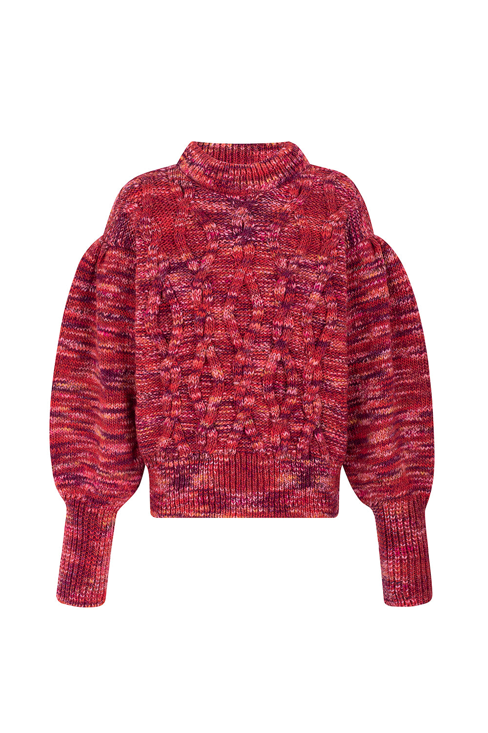 NKNIT 赤　♡ cable 2way KNIT NKNIT 赤 ♡cable 2way KNIT